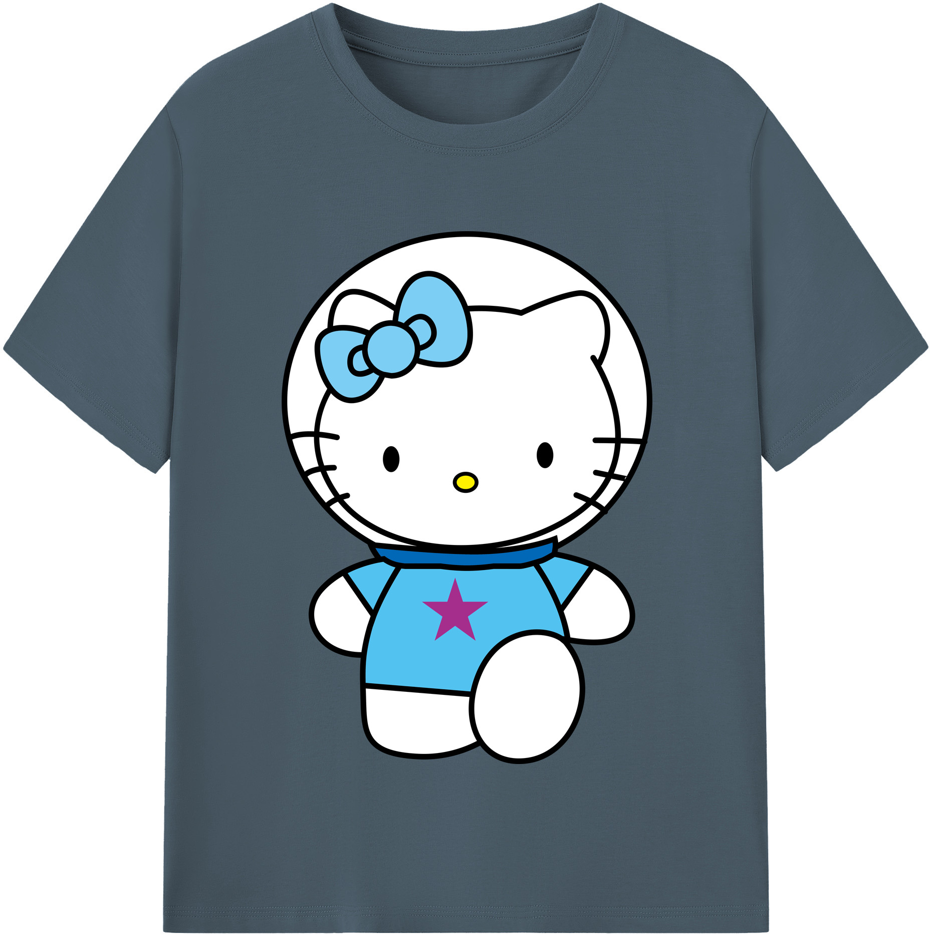 （画像用） Hello Kitty ハローキティ 綿100％半袖Tシャツ（フロントプリント）